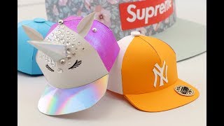 How to make a Miniature Paper Snapback Hat  EASY Template [upl. by Acilgna]