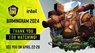 ESL One Birmingham 2024  WEU Closed Qualifiers  B Stream [upl. by Alrac551]