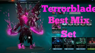 DOTA2TERRORBLADE BEST MIX SETWITH ARCANA RUBILINE [upl. by Eidna796]