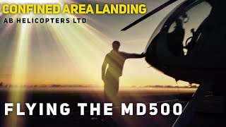 MD500 Helicopter confined area landing [upl. by Rebecca]