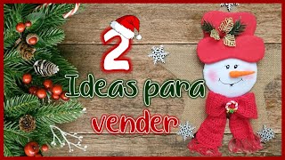 2 INCREIBLES IDEAS NAVIDEÑAS PARA VENDER O REGALAR  Cute Christmas crafts to sell [upl. by Barayon]