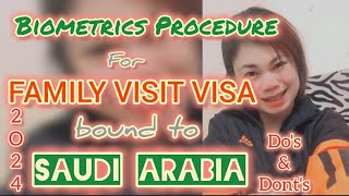 UPDATED BIOMETRICS PROCEDURE FOR FAMILY VISIT VISA APPLICATION 2024  SAUDI FAMILY VISA  VISIT VISA [upl. by Nashom]