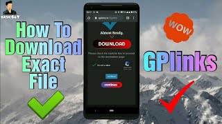 How To Download Files From GPlinkEarnLoad Simple Way To Skip Ads [upl. by Kelila]