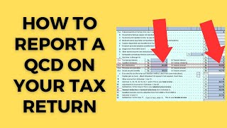 How to report a qualified charitable distribution on tax return [upl. by Allianora]