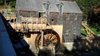 Water Powered Sawmill with Wooden Gears at Kings Landing [upl. by Orpah666]