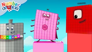 Count Numbers 0 to 1000000  Learn To Count  Numberblocks [upl. by Assilla]