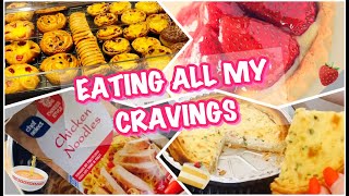 EATING MY CRAVINGS  🍰 🍜 binge of the week  binge eating filmed  TD EW 暴飲暴食 [upl. by Gagne]