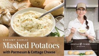 Creamy Garlic Mashed Potatoes with Cottage Cheese Recipe [upl. by Jablon894]