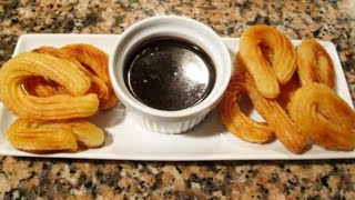 التشورو الاسباني في دقيقة بدون بيض قرمشة خطيرة بمكونات بسيطة churros [upl. by Nilek]