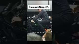 Kawasaki H2R Top Speed test 💀 shortsfeed trending automobile viralshorts shorts [upl. by Wilonah740]