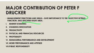 CONTEMPORARY THINKERS PETER F DRUCKER CONCEPTUAL SERIES FOR COMMERCE AND MANAGEMENT [upl. by Binah]