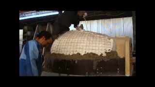 assembly instruction residential oven part 4 cupola shaped insulation [upl. by Ehman]