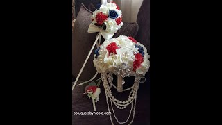 DIY Brooch Flower Girl Wand l Easy wedding project l Brooch Bridal Bouquet [upl. by Diantha]