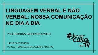 LINGUAGEM VERBAL E NÃO VERBAL NOSSA COMUNICAÇÃO NO DIA A DIA [upl. by Eitsim]