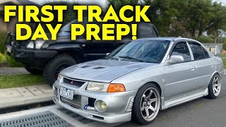 Budget Evo FIRST TRACK DAY Preparation  4g93 Sohc Turbo [upl. by Marchelle]