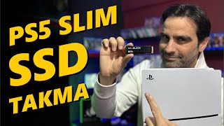 PS5 SLIM SSD TAKMA  PS5 SSD ÖNERİSİ  PS5 KAPAK ÇIKARMA  PS5 SLIM DİSK SÜRÜCÜ TAKMA PS5 SSD TAKMA [upl. by Anilejna]