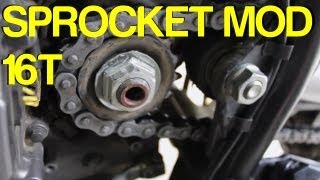 How To KLR 16T Sprocket Mod [upl. by Oilegor49]