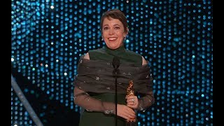 Olivia Colman wins Best Actress award at the Oscars [upl. by Acinet860]