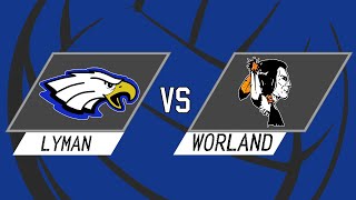 VOLLEYBALL 2024 3A WEST REGIONALS ELIMINATION GAME WORLAND VS LYMAN AUDIO ONLY 11224 [upl. by Dorree]