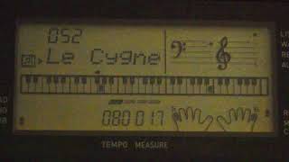 Casio Demo Songs  052 LE CYGNE FROM quotLE CARNAVAL DES ANIMAUXquot [upl. by Maher]