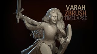 Varah Sculpting process  Zbrush Timelapse [upl. by Dnumyar555]