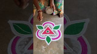 குட்டி கோலம் rangoli design kolamshortsfeedtrendingviralvideosshortsvideosytshortslastestshort [upl. by Barbaraanne]