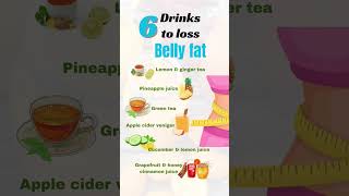 6 drinks to loss belly fat  belly fat  drinks  Weight loss drinks  bellyfatreduce [upl. by Eneleahcim]