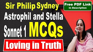 Astrophil and Stella Sonnet 1 MCQ  Loving in Truth  Sonnet 1 by Sir Philip Sidney [upl. by Arehc]