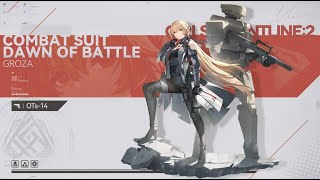 Girls Frontline 2 Exilium  Groza Combat Suit Showcase  Dawn of Battle [upl. by Wenonah]