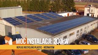 Instalacja fotowoltaiczna  Suntrans  200kWp  Rożniatów [upl. by Nalyr]