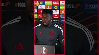 Andre Onana Believes This mufc Team Can Play Amorim Ball 🔥⚽️ [upl. by Oirevas718]