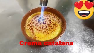 How to mak catalan cream dessert Spanish [upl. by Greenburg]