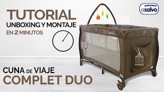 Tutorial Unboxing y Montaje en 2 min l Cuna de Viaje Complet Duo l Asalvo [upl. by Otrebmuh]