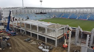 107 Budowa stadionu Wisły Płock  07032022 [upl. by Yoreel993]