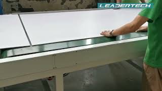 How to laminate PVC film on foam board with a panel wrapping machinePanelwrappingmachine [upl. by Eniluap]