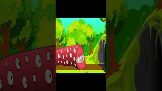 TRAIN EATER VS BRIDGE WORM Cartoon Animation shorts [upl. by Obeng627]