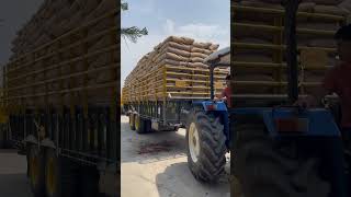 Uppal farm Rahon Nawanshahr 26ft trolly newholland punjab farming doaba nawanshahr johndeere [upl. by Faruq]