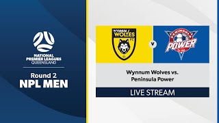 NPL Men Round 2  Wynnum Wolves vs Peninsula Power [upl. by Nancie482]