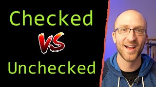 Checked vs Unchecked Exceptions in Java Tutorial  Whats The Difference [upl. by Alicsirp]