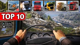 TOP 10 BEST Truck Simulator Games for Android amp IOS 2024 trucksimulator [upl. by Foscalina]