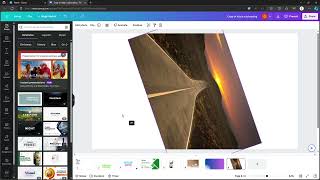 How to Tilt an Image on Canva  Rotate Picture [upl. by Klos669]