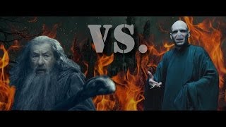 Gandalf vs Lord Voldemort  Epic Duel [upl. by Uyekawa]