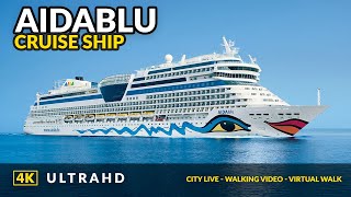 4K AIDAblu full ship tour  AIDA cruise ship [upl. by Latrena]