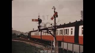 Train Journey from Hereford to Ledbury 1950s  Film 1092592 [upl. by Osanna]