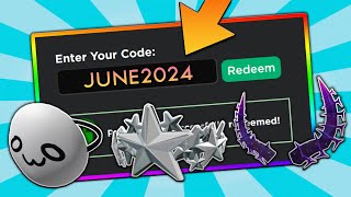 6 NEW CODES ALL JUNE 2024 Roblox Promo Codes For ROBLOX FREE Items and FREE Hats 2024 UPDATED [upl. by Bartel778]