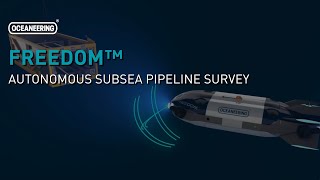 Freedom™ Autonomous Subsea Vehicle Pipeline Survey  Oceaneering [upl. by Eicul881]