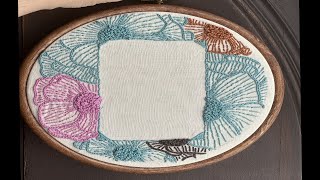 Photo Frame Embroidery  Hand Embroidery For Beginners [upl. by Patricia325]