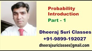 Probability Introduction Part 1 [upl. by Edyaj]