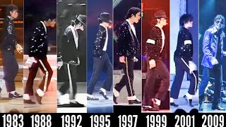 Michael Jackson Billie Jean Moonwalk Evolution 19832009  High Quality [upl. by Asik]