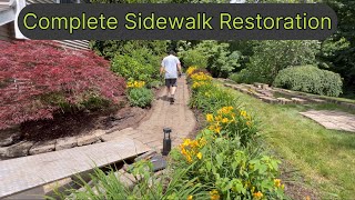 Restoring a paver sidewalk [upl. by Archy602]